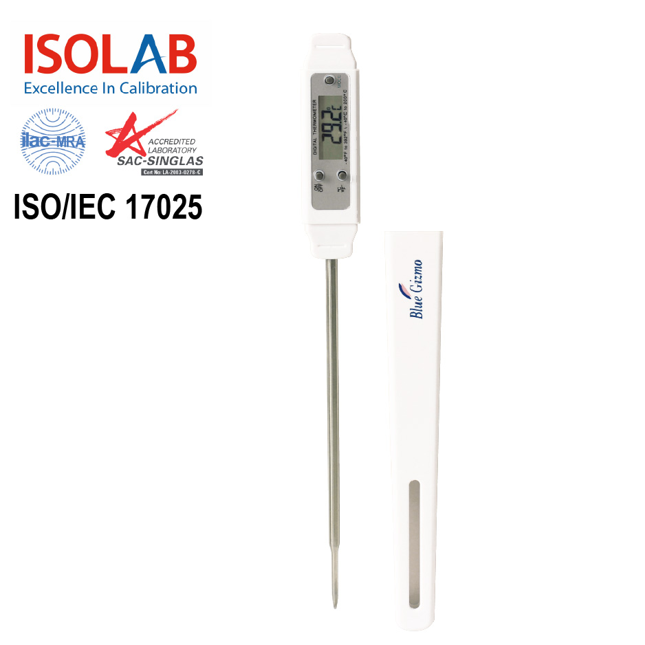 [WITH ACCREDITED CALIBRATION CERTIFICATE] BG366, BLUE GIZMO POCKET THERMOMETER