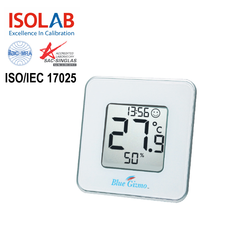 [WITH ACCREDITED CALIBRATION CERTIFICATE] BG-HT09, BLUE GIZMO DIGITAL THERMO-HYGROMETER